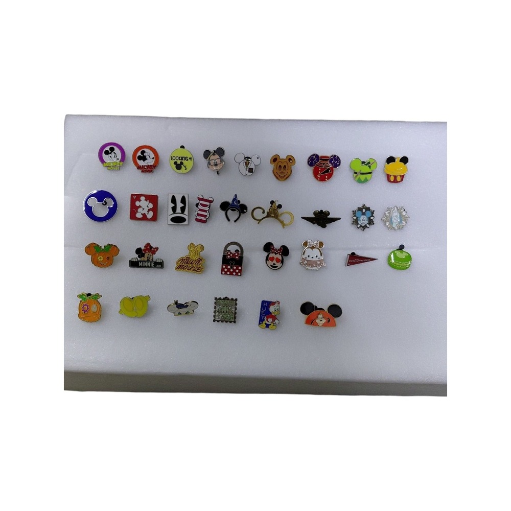 Authentic Disney Trading Pins Lot of 32 Mickey, Minnie, Daisy, Donald + More